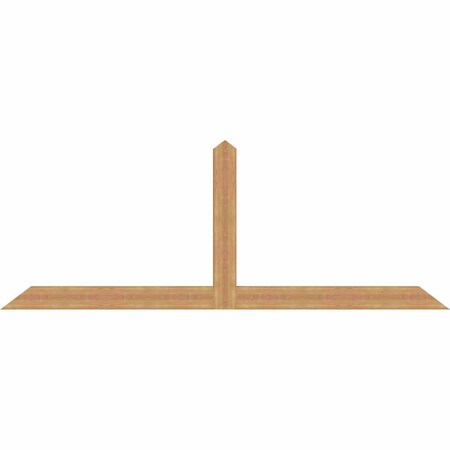 Ekena Millwork Portland Timber Gable Bracket, Western Red Cedar, 108"W x 40"H x 3 1/2"D x 5 1/2"F, 9/12 Pitch GBW108X40X0406POR00SWR